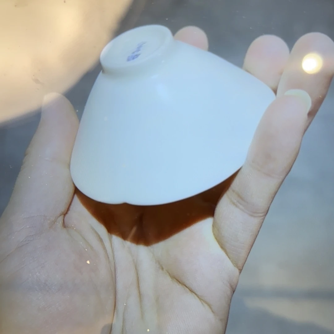 小***草晓芳窑早期定白斗笠杯