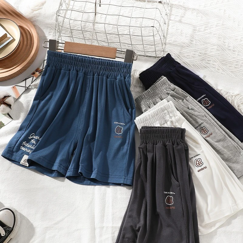 巴拉扣扣清凉不闷汗~夏季莫代尔男童短裤中大小童短裤儿童运动裤