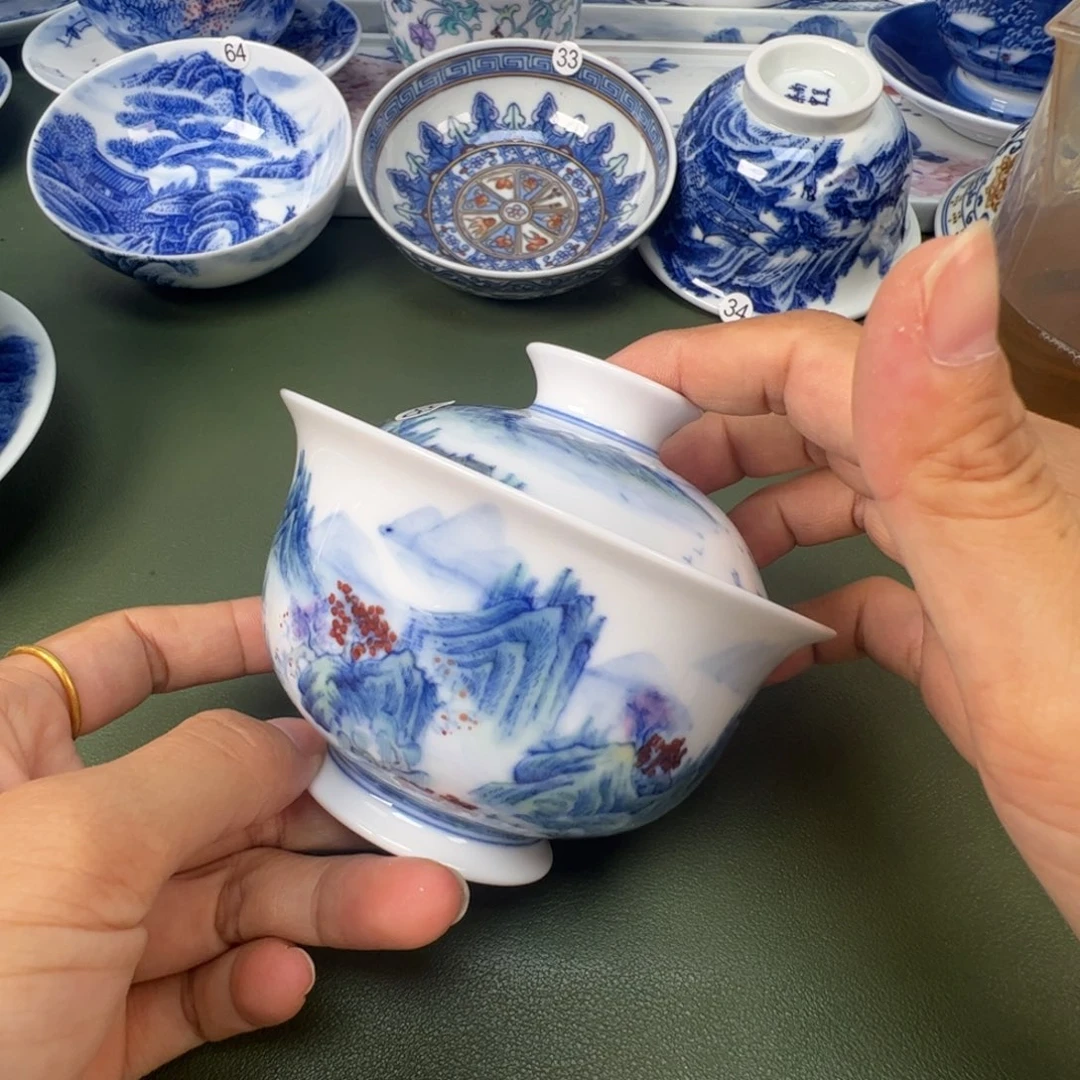 景德镇纯手工纯手绘茶具木木88