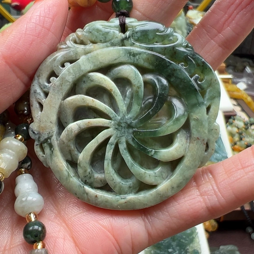 岫玉未镶嵌挂件挂件