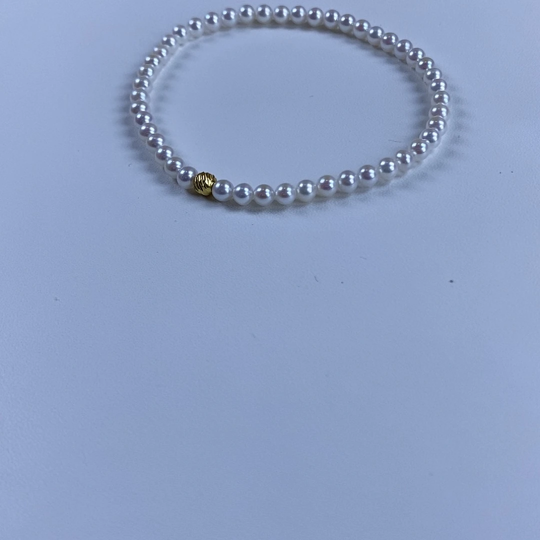 淡水珍珠手绳银S925镶嵌