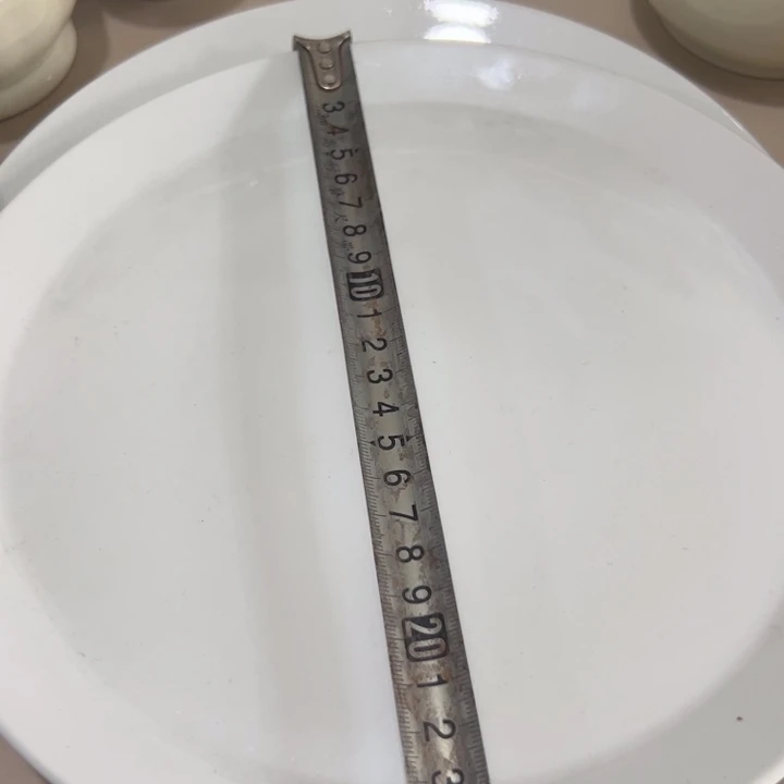 瓷片陶瓷制品白瓷托盘两个