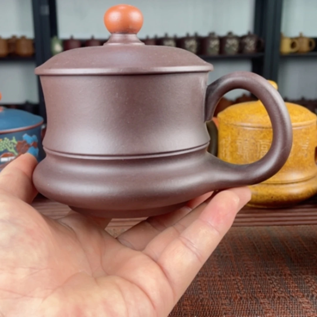 【闪购商品】茶杯紫砂宜兴原矿紫砂盖杯微瑕