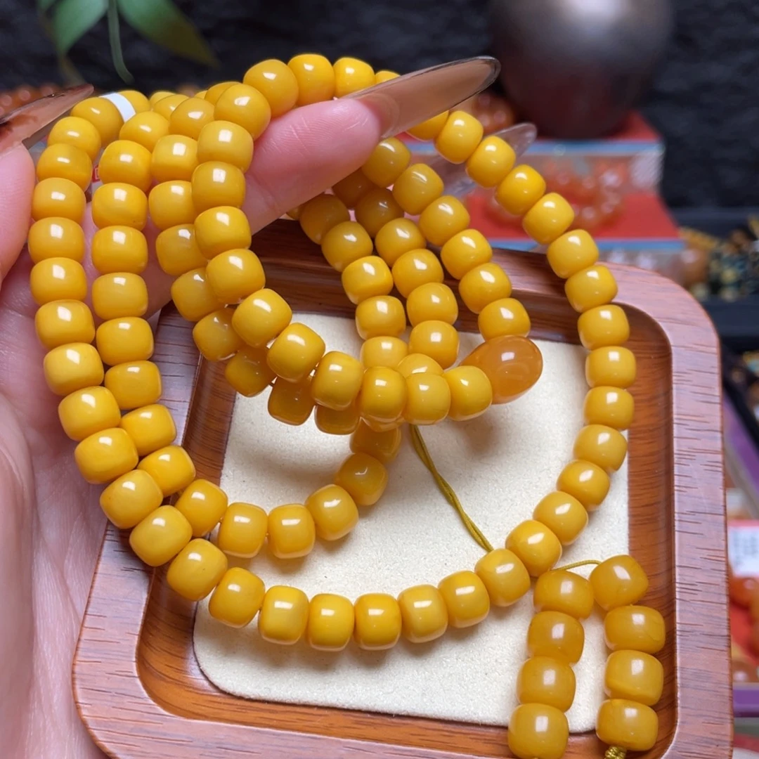 蜜蜡未镶嵌颈饰项链