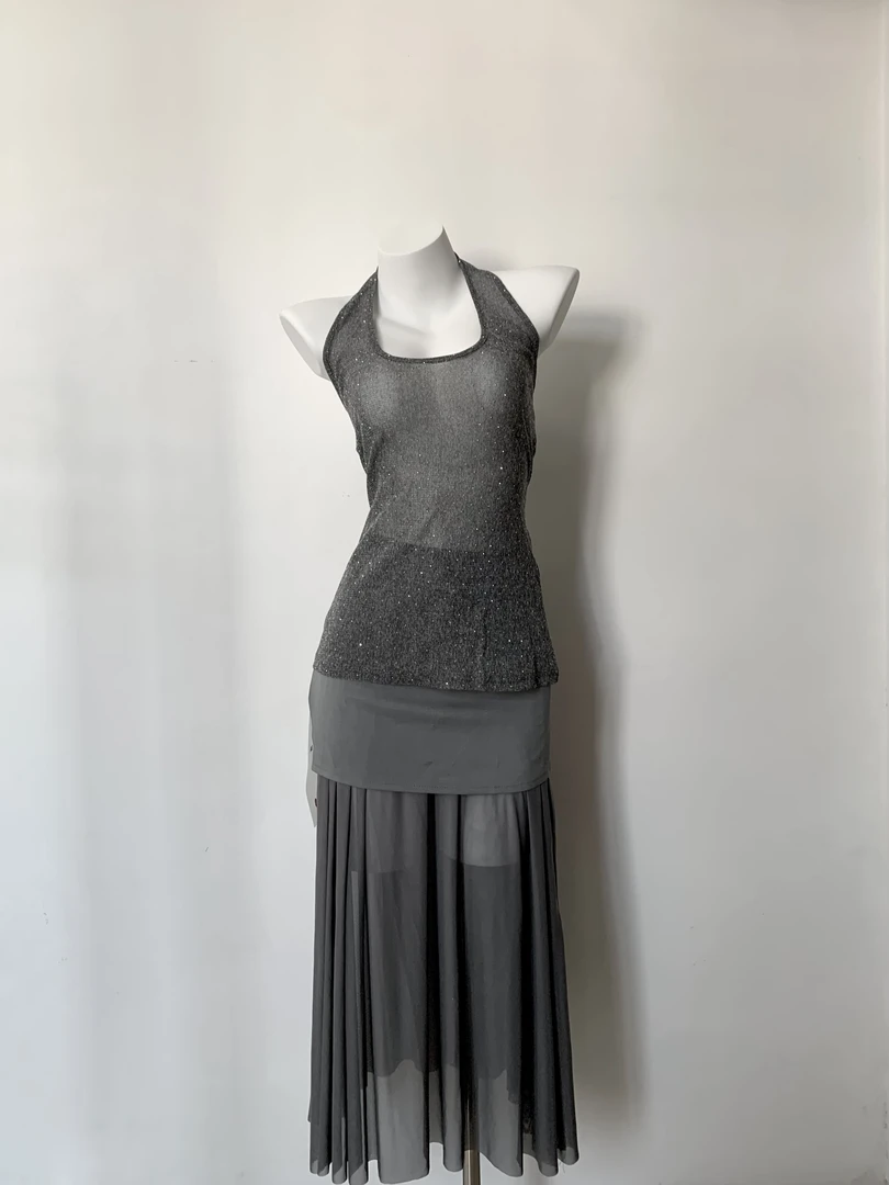 【米一9-17】1-2025新款姐系设计感裙子