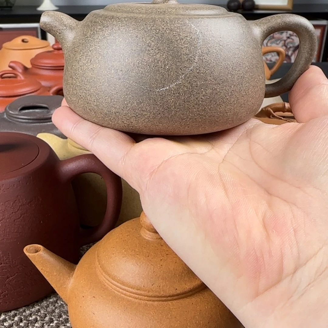 用***2紫砂茶壶微瑕井栏