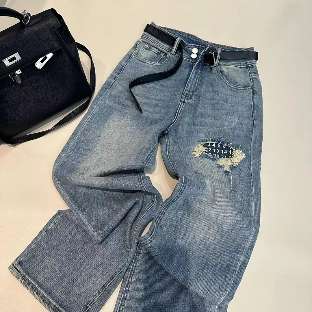 《姚家优麦汇》KH6637夏款水洗牛仔裤显瘦百搭新款裤子