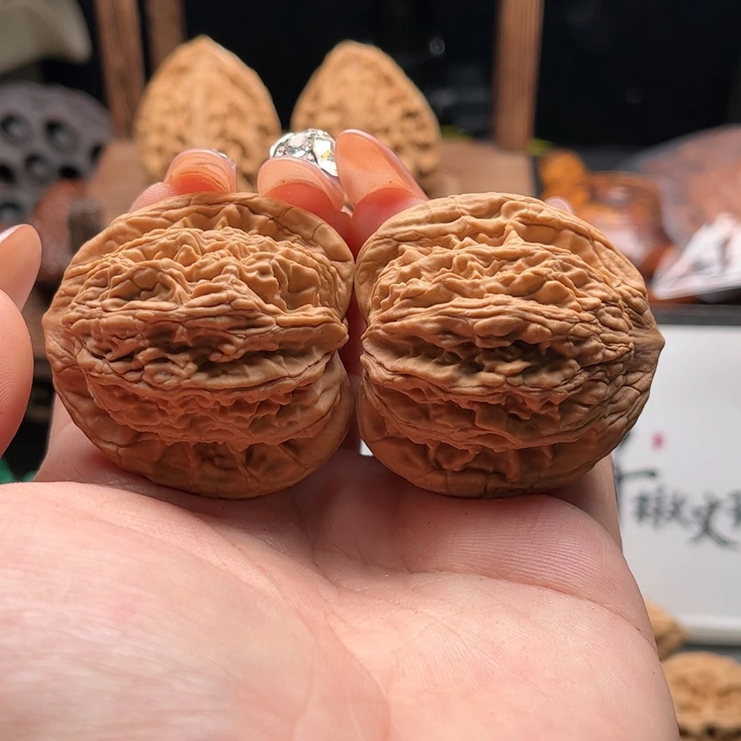 文玩核桃把件关东木子家楸大胖57