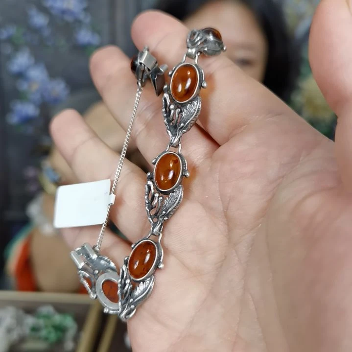手链琥珀未镶嵌明***好手链