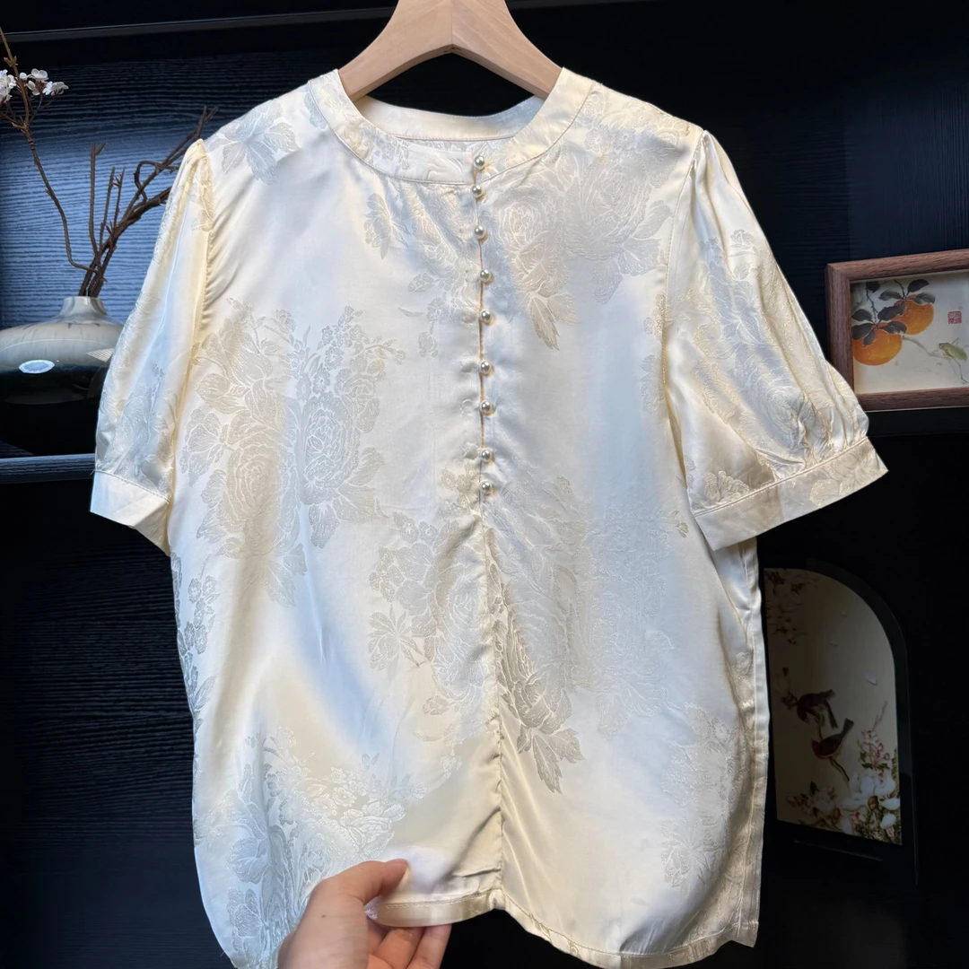 【缎雅】中式气质百搭小衫2339