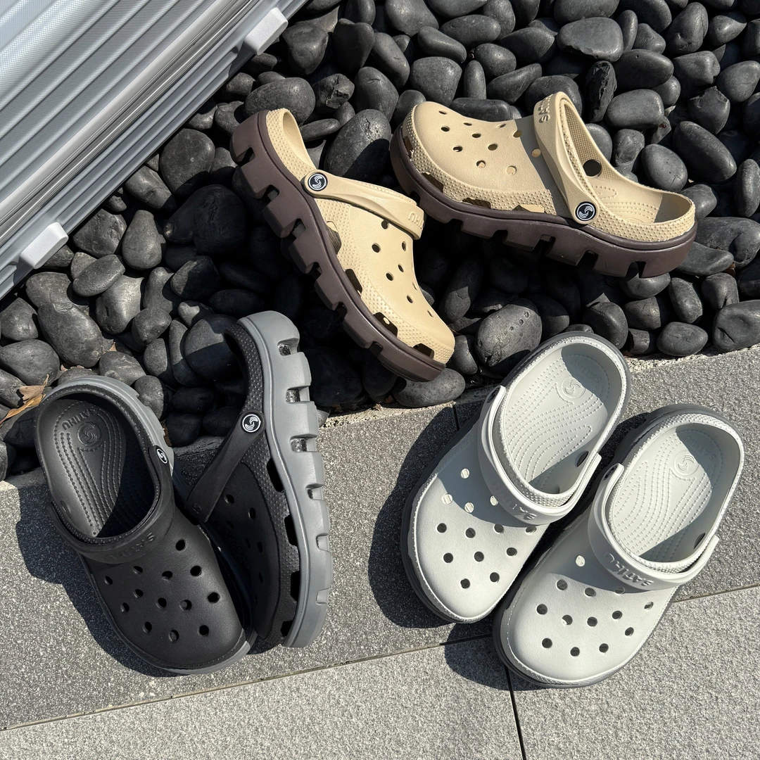 【男款增高3CM】夏季新款薄底外穿沙滩拖鞋涉水洞洞鞋防滑透气男鞋