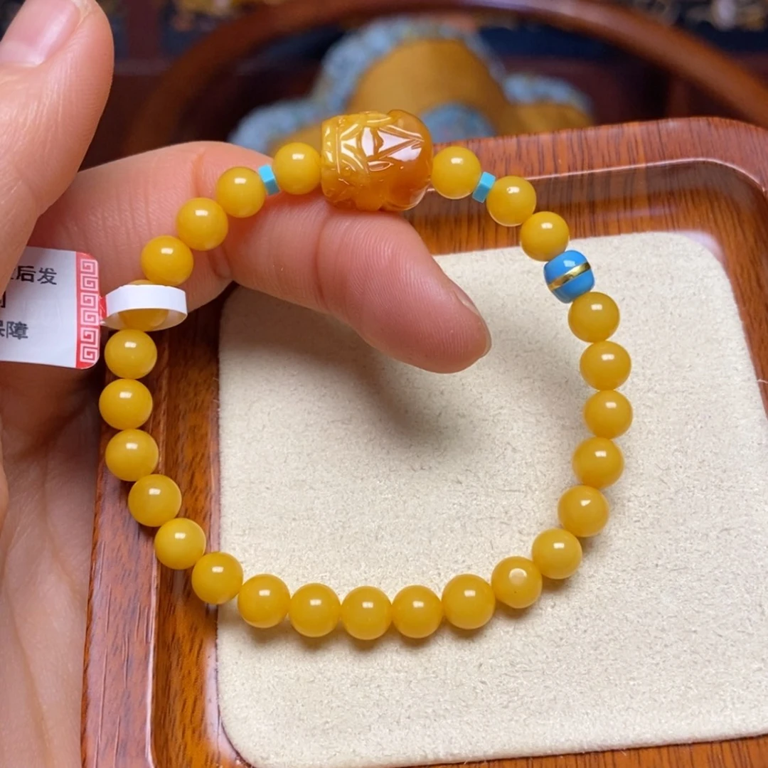 【闪购商品】蜜蜡手链未镶嵌手串