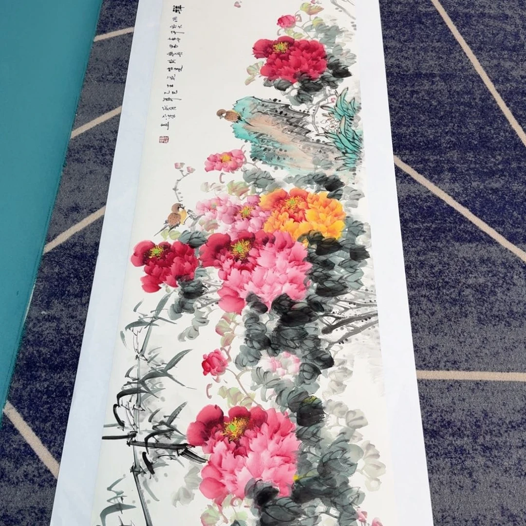 国画国画作品山水花鸟