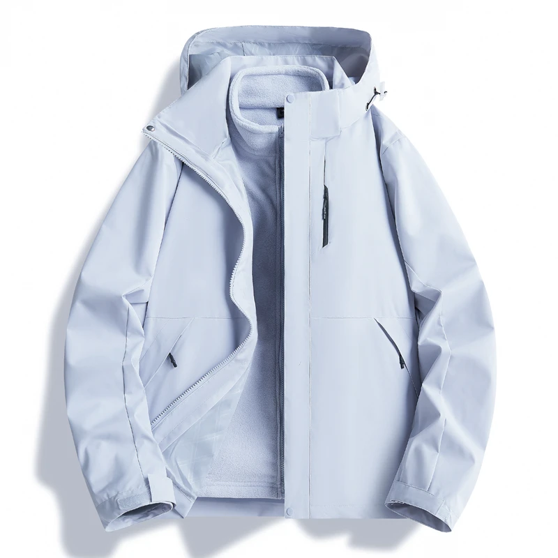 2025新品三合一男女情侣防风防水可拆卸户外登山保暖外套