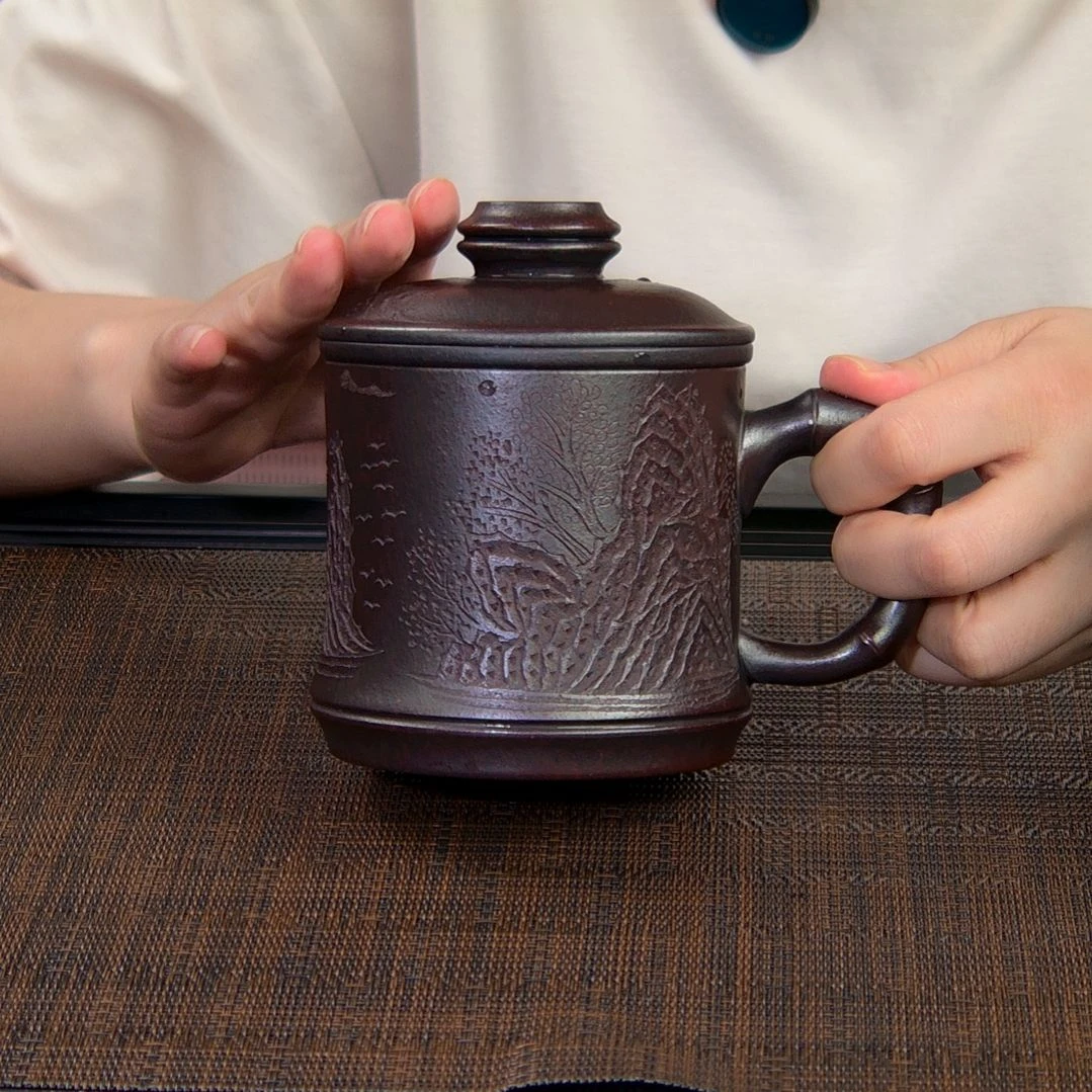 茶杯紫砂高货放漏
