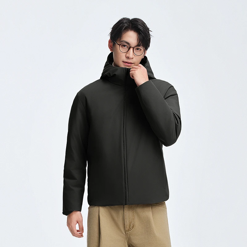 【波司登】秋冬新款男士90绒商务休闲保暖短款连帽羽绒服B250135329