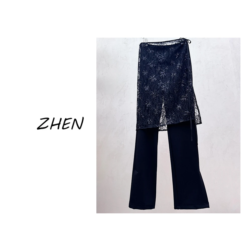 【ZHEN】25Y00017 2025经典休闲裤直筒显瘦小众设计师款