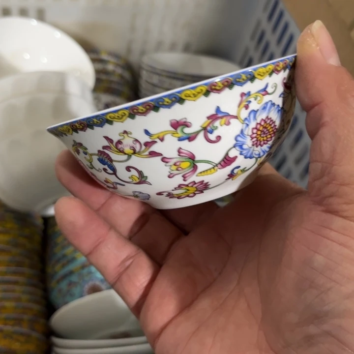 瓷片四寸蘸料碗六个微瑕