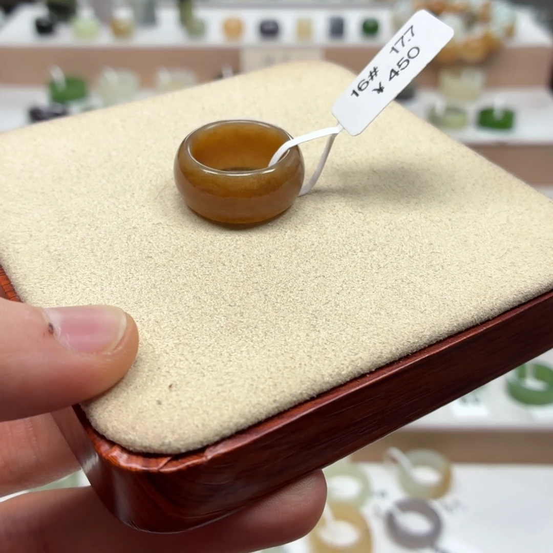 最***你和田玉未镶嵌戒指17.7