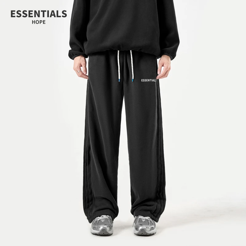 ESSENTIALS HOPE宽松直筒休闲运动裤男士2025新款春季宽松百搭