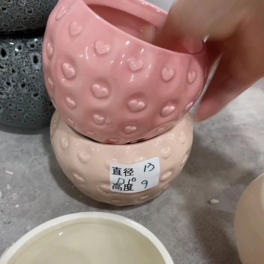 多肉绿植陶瓷花盆9.9包邮，有孔