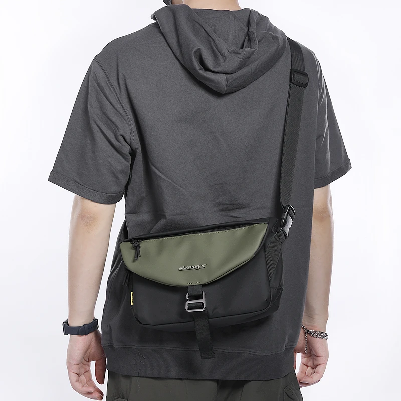 Slazenger/史莱辛格男士斜挎包百搭时尚简约单肩包男生防水小包包