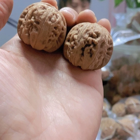 【闪购商品】把件文玩核桃40平谷元宝尖黄