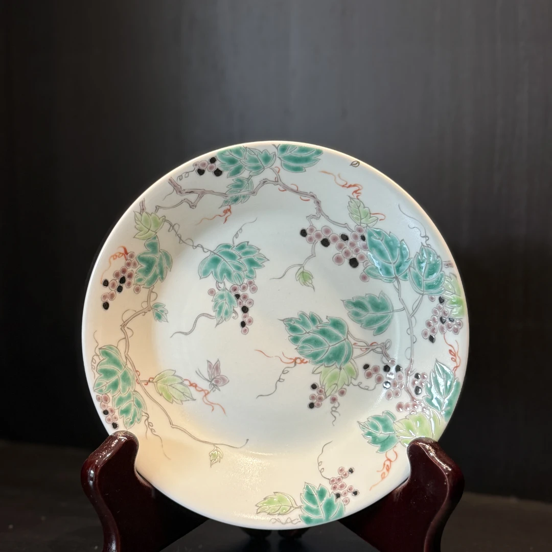 景德镇 雨溪山房 萄气满满壶承 茶盘yx-ys-00095