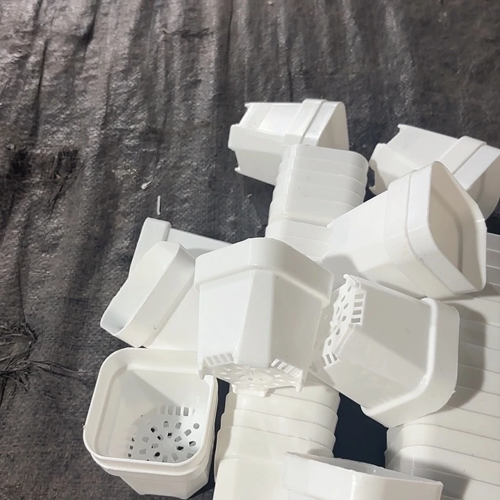 6.5公分白方盆40个