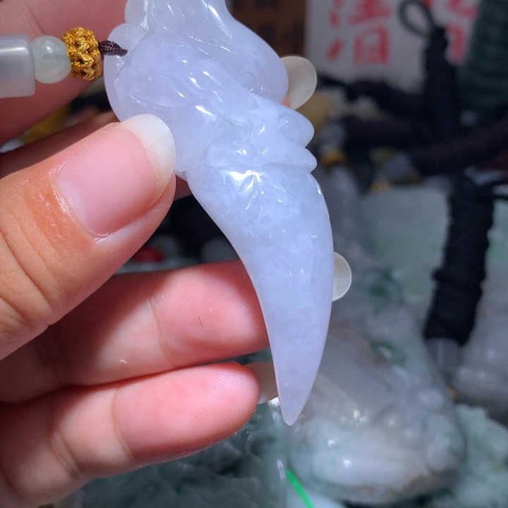 翡翠未镶嵌颈饰保真天然A货翡翠
