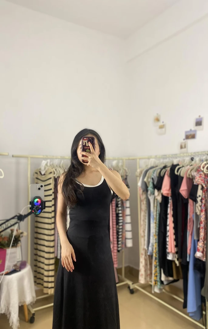 夏季新款度假旅游穿搭韩版连衣裙子女 显瘦藏肉气质休闲
