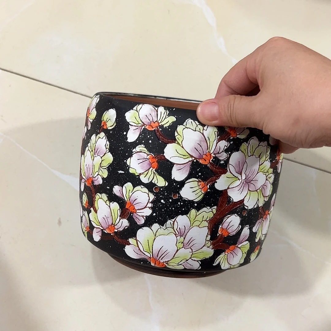 景德镇炫彩手绘口14.5高13