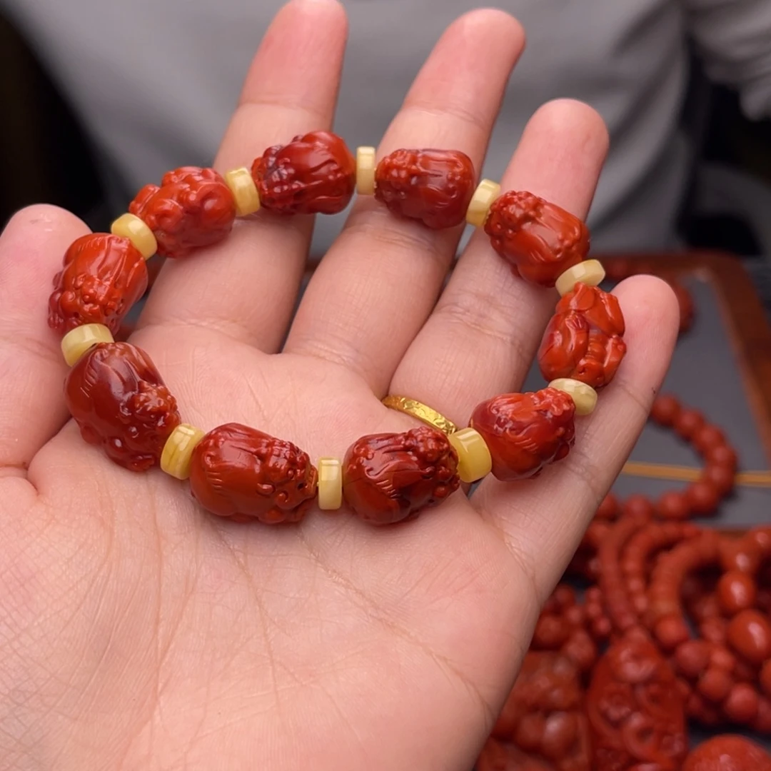 未镶嵌配饰卡13毫米南红玛瑙