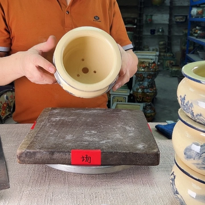 泳坤堂石湾盆郑**忧陶瓷
