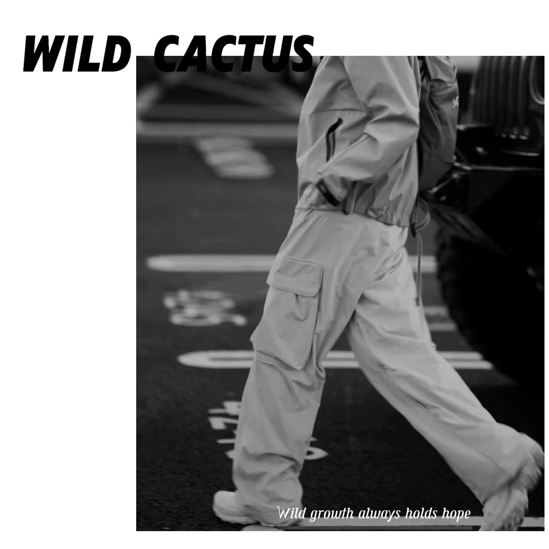 小小来野-xxck125001 潮流设计师 男女同款 防泼水休闲长裤