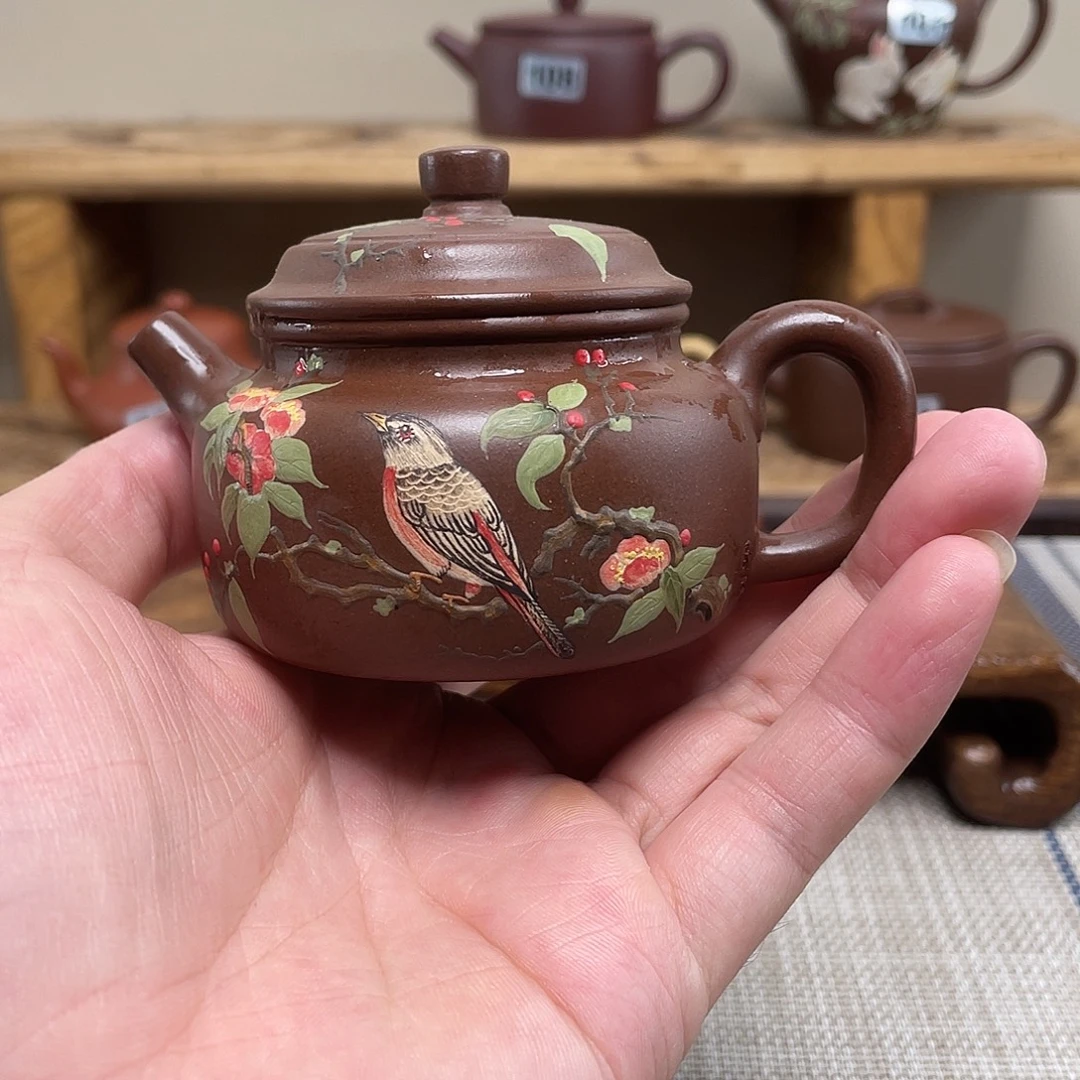 诸***念茶壶紫砂原矿手工紫砂壶