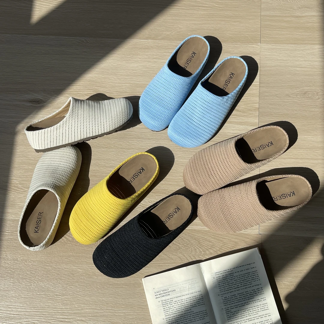 【七七专属】凯撒 KAISER 慵懒松弛感透气勃肯包头半拖 - KS7827