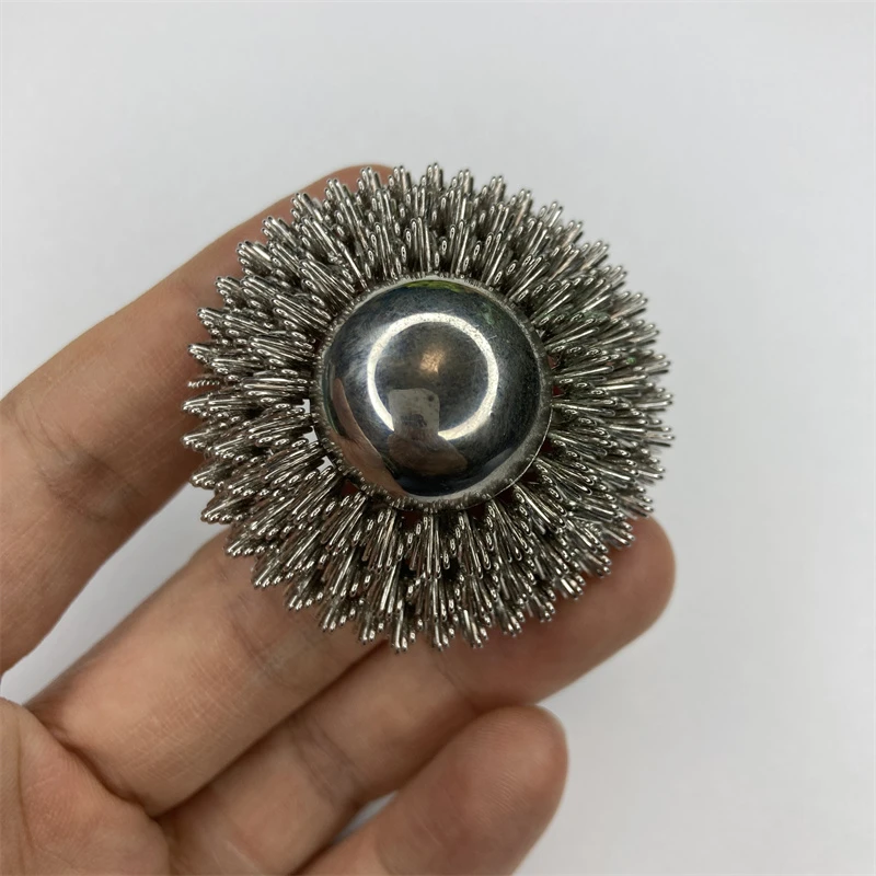 合金胸针 monet绕丝立体银球胸针1-2【2070102-012】