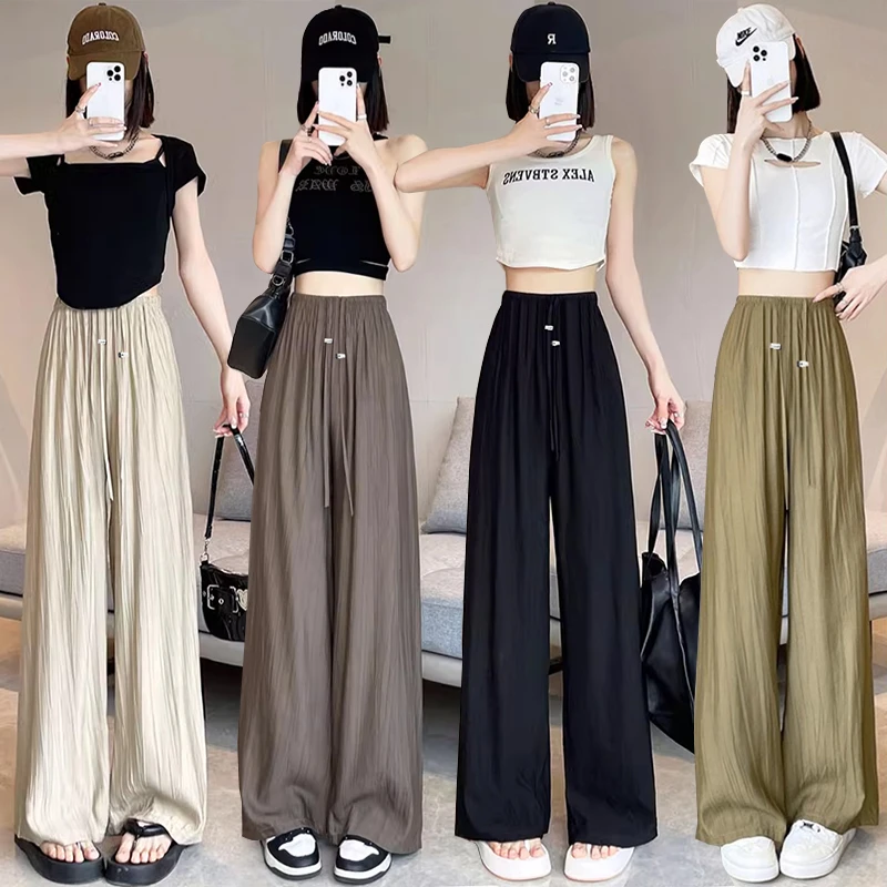 生完也能穿孕妇裤春夏山本裤女夏季外穿2025新款裤冰丝长裤阔腿裤