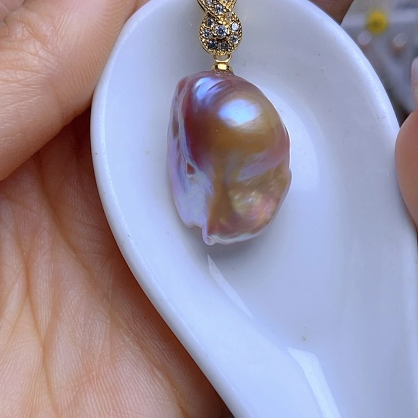 【闪购商品】淡水珍珠吊坠合金