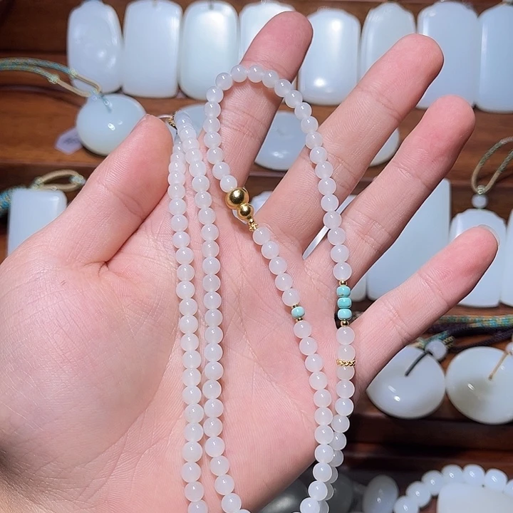 长***～和田玉（糖玉）未镶嵌颈饰