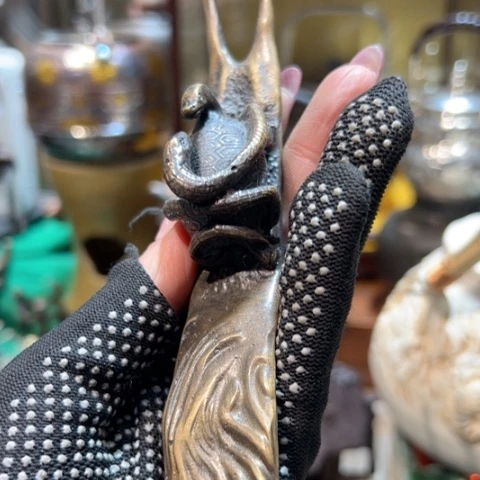 中古美术 金银铜铁锡新年快乐魔****0