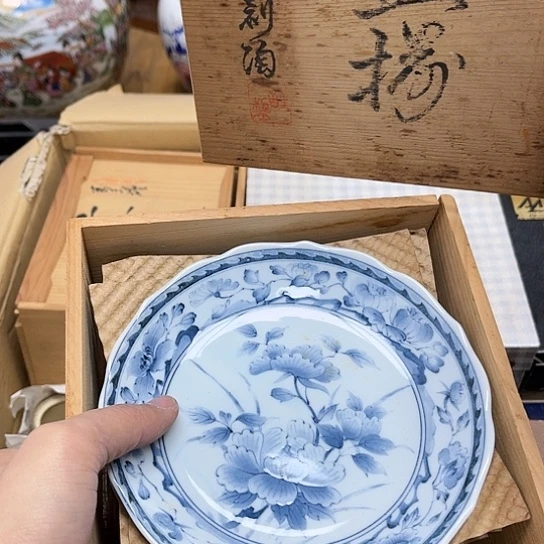 瓷片摆件工艺品瓷器摆件777