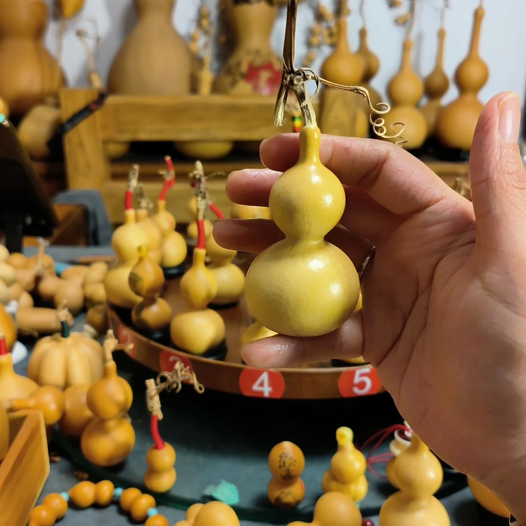 墨***色葫芦福禄双全手把件