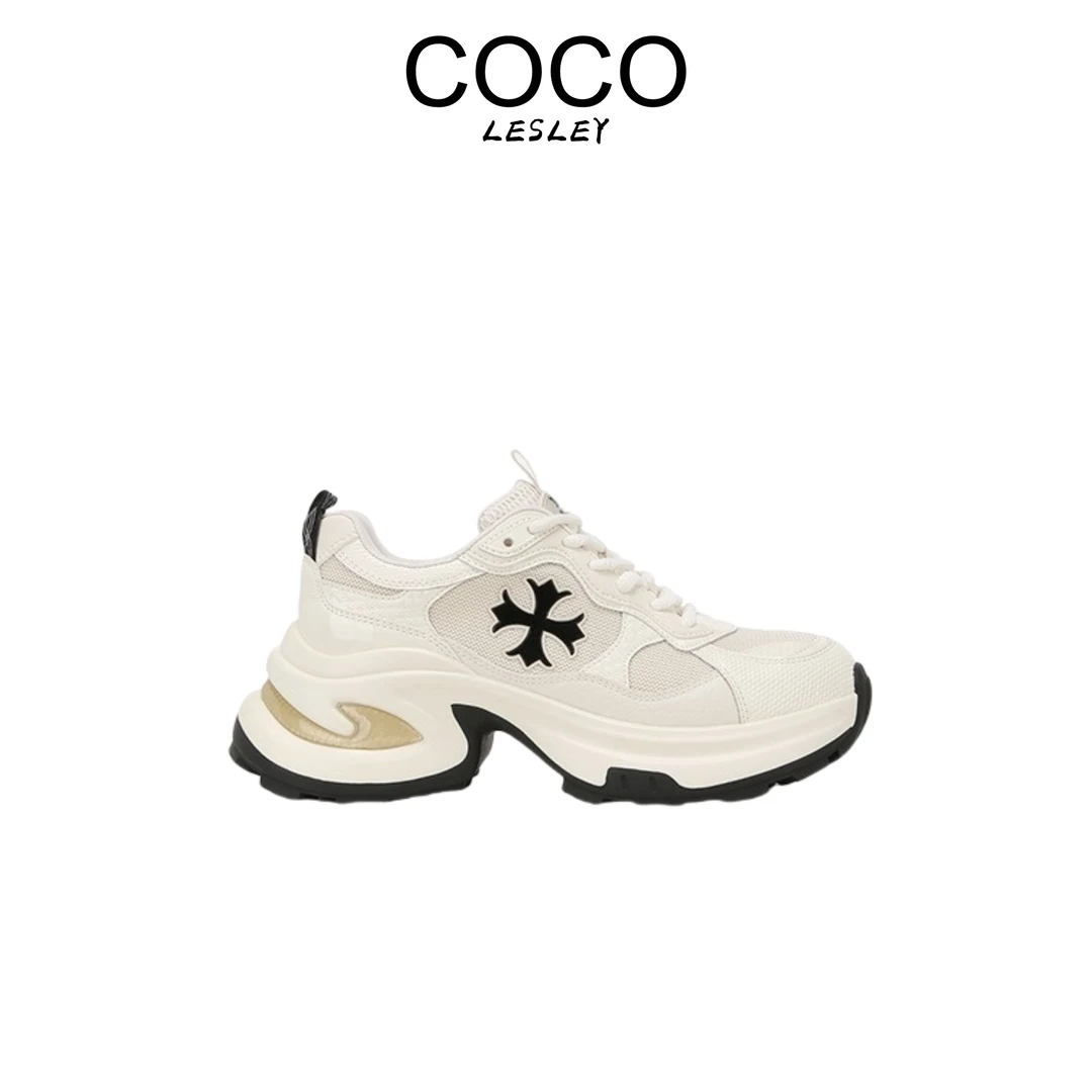 2025春季新款增高7.5cm厚底女休闲运动鞋老爹鞋女时尚百搭休闲鞋