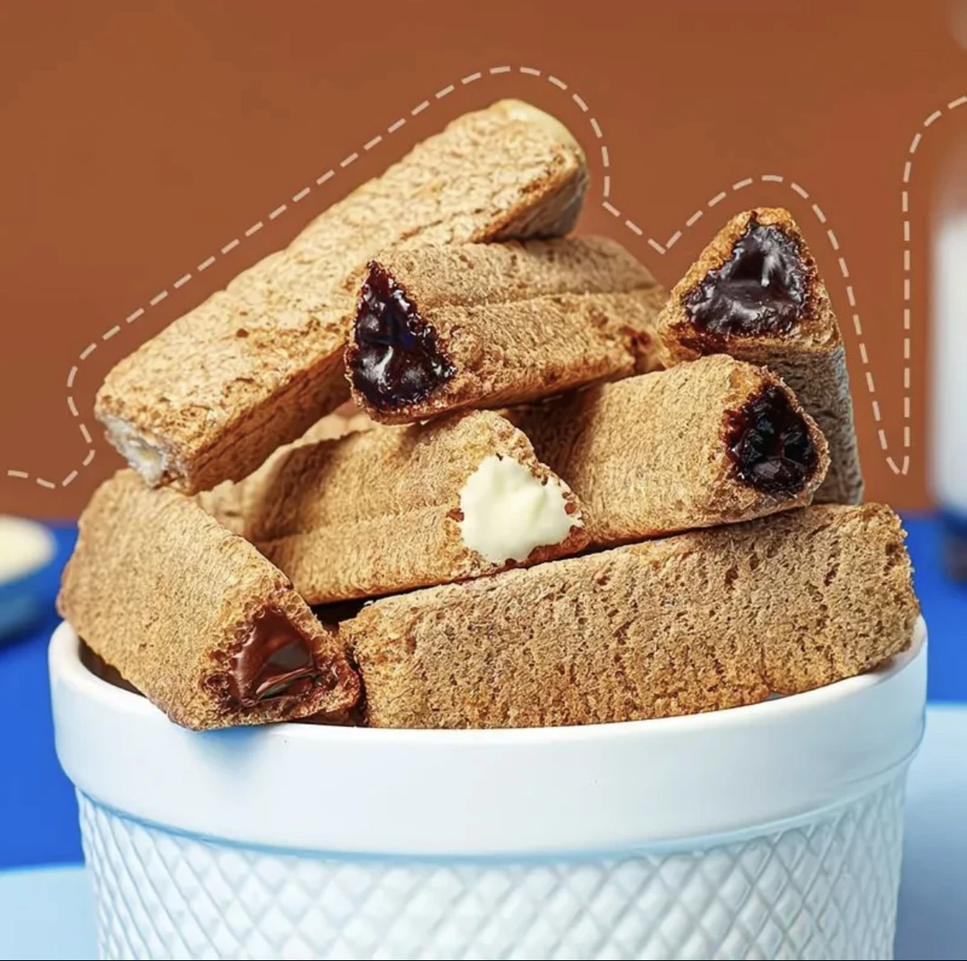 【个人单】熔岩三角酥巧克力牛奶夹心休闲办公解馋零食-保底40张