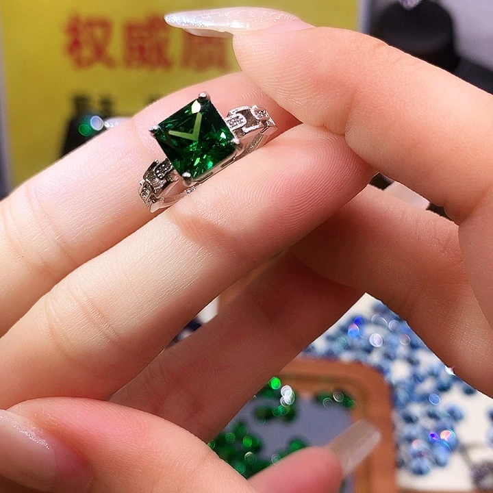 碧玺耳饰银S925镶嵌