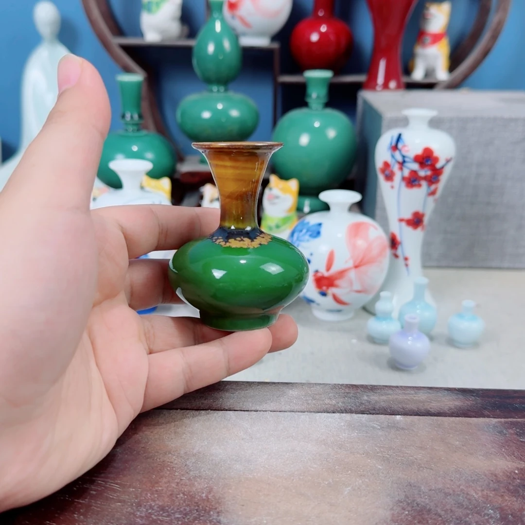 陶瓷手工小花器摆件