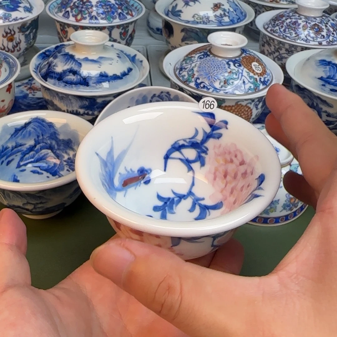 彦祖纯手工手绘茶具166