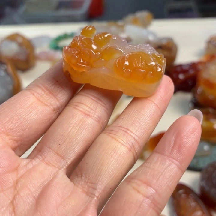 玛瑙/玉髓未镶嵌吊坠(不含链)